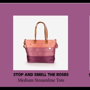 DISO stop and smell the roses mini streamline tote
